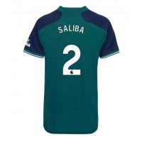 Dámy Fotbalový dres Arsenal William Saliba #2 2023-24 Třetí Krátký Rukáv